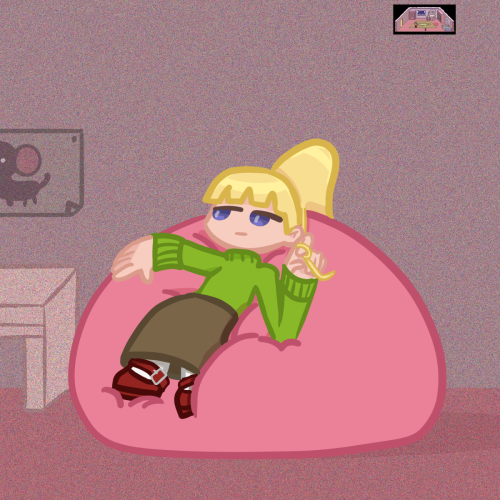 poniko on the bean bag