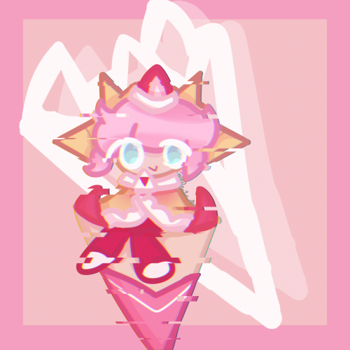 strawberry crepe cookie